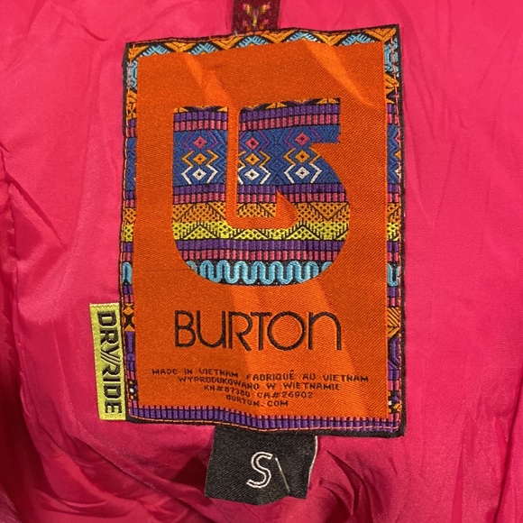 Burton Dry Ride Plaid Snowboard Ski Jacket Sm - Picture 5 of 10